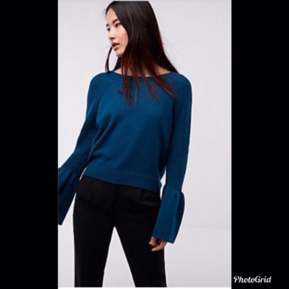EXPRESS Lantern Sleeve Sweater LG